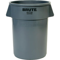 Rubbermaid - Poubelle Brute - 121 L-Conteneur rond avec poignées moulées pour une manipulation et un levage faciles et antidérapants.