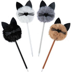 Merangue Puff Ballpoint Pen - Cat Face - 0.7mm-Black ink