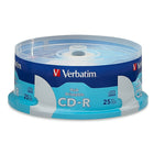 Verbatim CD-R 52x 700MB/80min, White Printable, 25 Pack-Customize each disc with crisp text and full colour graphics along with reliable high-speed recording