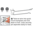 Azar Displays 4" x 0.187" Flip Scan Quick Back, 50 Pack-Label holders sold separately