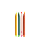 Poppin Chisel Tip Pen-Style Highlighters - Assorted Colours - 4 Pack-Set of 4 highlighters