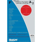 HeadLine 2" Red Stick On Letters & Numbers-Helvetica Font
