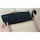 Evoluent Reduced Reach Right-Hand Keyboard, Cable Connectivity, USB Interface-Cable Connectivity, USB Interface