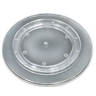 Azar Displays 15" Plastic Revolving Display, Sloped Base, Clear (610115-CLR)-Made from plastic