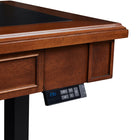 Koble Danee 60"W Adjustable Standing Desk - Brown-USB ports X3