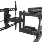 Kanto Full-Motion Metal Stud TV Wall Mount with SNAPTOGGLE Bolts for 34"-65" TVs - Black-Extends up to 17  (43.1 cm) from the wall