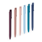 Poppin Flat Top Retractable Ballpoint Pen – Assorted – 12 Pack-1.0mm