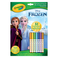 Crayola Colour & Activity Pad - Frozen 2-Includes 32 page colouring & activity pad & 7 washable mini markers