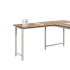 Sauder - 427476 Bergen Circle Desk Return - Kiln Acacia-Attaches to Table Desks 426297, 426459, 426298, 426288.