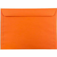JAM Paper 9" x 12" Booklet Catalog Coloured Envelopes - Orange Recycled - 500 Pack-Orange Envelope