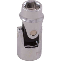 Gray Tools 17mm X 3/8" Drive, 6 Point Universal Joint Socket, Chrome Finish-Size: 17mm