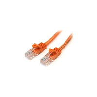 StarTech 45PATCH15OR 15' Cat 5e Snagless Patch Cable, Orange-Features RJ-45 Male connector on both sides to facilitate easy connectivity