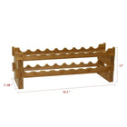 Oceanstar WR1361 18-Bottle Stackable Bamboo Wine Rack-5