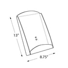 Azar Displays Brochure Shelf for Freestanding Unit (300278-SLV)-Dimensions: 13"H x 8.75"W