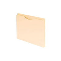 Pendaflex 1-1/2" Expansion Manila Filing Jackets - Letter Size - 10 Pack-Jacket design closed on three sides is perfect for holding items of different sizes together