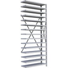 Metalware RK344 Boltless Shelving Unit, 15-Shelves, 36" x 12" x 88", Light Grey-Adjustable shelving system that provides high strength, yet economical storage capacity for your needs