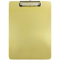 JAM Paper Aluminum Clipboard, 9" x 13", Gold (331ALCgo)-Gold