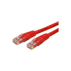 StarTech C6PATCH100RD 100' Cat 6 Molded Patch Cable, Red-Dual RJ-45 Male connectors ensure seamless connectivity