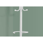 Monarch Specialties 2164 Coat Rack - White Metal-Ideal for your small home, apartment, condo or dorm; the coat hanger fits perfectly in the entrance, office or mud room