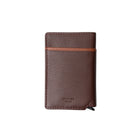 Champs Leather RFID Secure Case Wallet - Brown-RFID theft protection featuring a thin lining designed to help prevent electronic  theft 