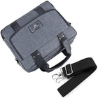 Vangoddy Chrono 17.3" Laptop Messenger Bag - Crossover - Grey-External Dimension: 19" x 14" x3"