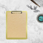 JAM Paper Standard Plastic Clipboard - Gold-Our clipboards feature a durable metal clip for securing papers that has a sturdy long-lasting spring.