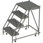 Tri-Arc Manufacturing Deep Top Step Rolling Ladder, Platform Height: 40", No. of Steps: 2, Step Width: 16" (KDSR004162-D2)-No. of Steps: 2