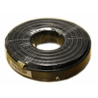 Digiwave 100' RG6 Coaxial Cable, 2" x 9.1" x 9.1", Black-Copper clad steel center conductor