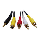 BlueDiamond Laptop A/V Cable - 6ft, (6085)-Audio: Male 35mm ro 2x Male RCA