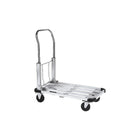 Kleton Foldable Platform Truck, 300 lb. capacity-Interlocking aluminum frame has a dual length platform: 16" x 20" or 16" x 28"