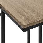 Monarch Specialties 2172 Accent Table - 24"H/Dark Taupe/Black Metal-10
