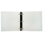 JAM Paper Plastic 3 Ring Binder, 3 Inch, Clear, 2 Pack (821T3clg)-Includes 1 inside die-cut pocket that fits business cards and cds
