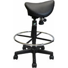 Nicer Furniture Backless Saddle Stool - Black-Armless