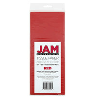 JAM Paper Tissue Paper, Red, 100 Pack (1152356g)-Red