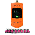 Digiwave 8 Way Coaxial Cable Mapper, 7.1" x 5.1" x 2.8", Orange-Test for Opens and Shorts