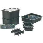 Esd Divider Boxes, Outside Dim. Bottom L" X W", 20.9 X 15.9, CB917, 2 Pack-CONDUCTIVE BINS