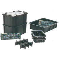 Esd Divider Boxes, Outside Dim. Bottom L" X W", 20.9 X 15.9, CB917, 2 Pack-CONDUCTIVE BINS