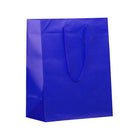 Jam Paper Gift Bags with Rope Handles - Large - 10" x 13" x 5" - Blue Matte - 3 Pack-Color: Blue Matte