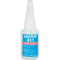 Loctite Prism 411 Toughened, Clear, Bottle, 33 G. - 2 Pack-Colour: Clear