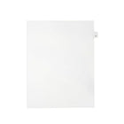 Mark Maker – Onglets séparateurs juridiques blancs, 1/26 onglets, format lettre, sans trous, lettre D, 25/paquet-Onglets séparateurs blancs, 1/26 onglets
