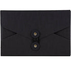 JAM Paper Kraft Chipboard Portfolio, Button and String Tie Closure, 5.5 x 8.5 x 1, Black, 2 Sets of 5 (3036blackg)-Black
