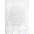 Rosedale 5-1/2" x 8" Formal With Deepest Sympathy Greeting Cards And Envelopes, 12 Pack (17501)-Printed on premium uncoated card stock