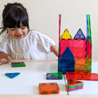 MAGNA-TILES Classic 32-Piece Magnetic Construction Set-What Makes It Unique:  You’re looking at the original and most celebrated set in magnetic construction! Features classic geometric shapes in primary colours