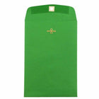 JAM Paper 6" x 9" Open End Catalog Coloured Envelopes with Clasp Closure - Green Recycled - 25 Pack-Colour: Christmas Green
