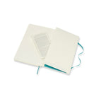 Moleskine Classic Plain Soft Cover Notebook, Blue Reef, 5" x 8.25"-Reef Blue soft cover