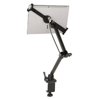 The Joy Factory LockDown Universal Clamp Carbon Fiber Mount with Combination Lock for 7-10.1" Tablets-Carbon Fiber Clamp Mount