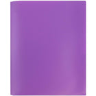 JAM Paper Plastic POP Two Pocket Clasp School Folder with Prong Clip Fasteners, Purple, 12 Pack (313525339ug)-5