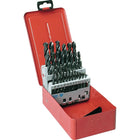 Clarkson Osborn Jobber Length Drill Set, 25 Pieces, High Speed Steel-Size" - 1.0 mm to 13.0 mm by 0.5 mm