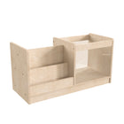 Flash Furniture - etagere d'affichage de livres modulaire Bright Beginning de qualite commerciale en bois double face,2 niveaux-Resiste au jaunissement, aux taches et aux egratignures