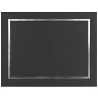 St. James Document/Certificate Holders - Silver Foil Border - Linen Finish - Black - 5 Pack - 83853-Add ceremony, elegance and sincerity to the act of giving recognition